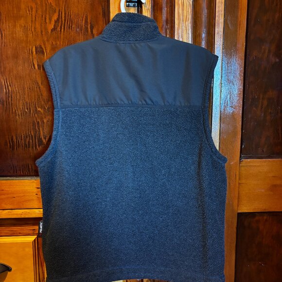 Men's J. Crew Dark Gray Fleece Vest  Full Zip Size Medium - Picture 6 of 7